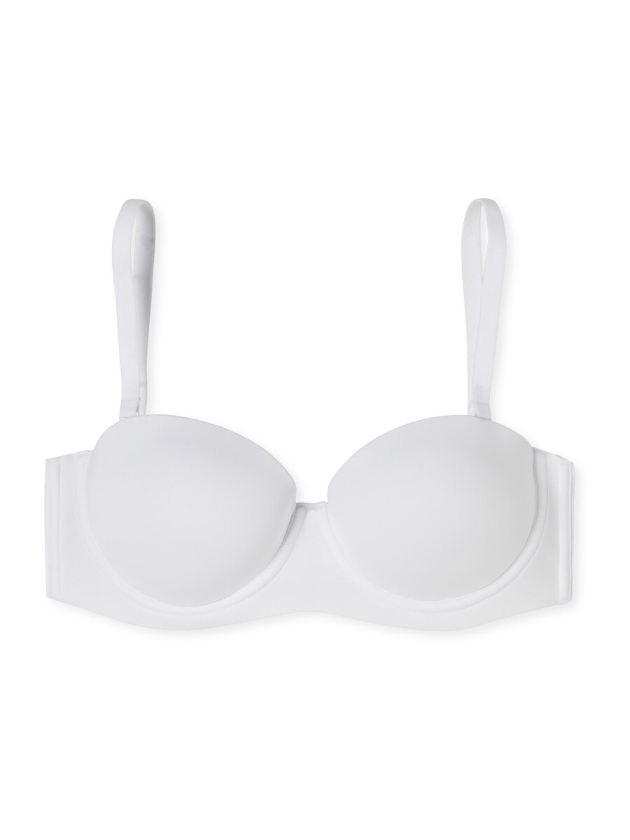 

Бюстгальтер-бандо SCHIESSER Bandeau mit Schale - Unique Micro, белый