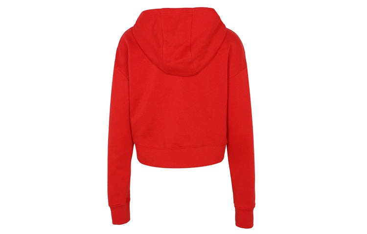 Худи (GS) G Nike Sportswear Air FT CROP Hoodie University Red — фото 2