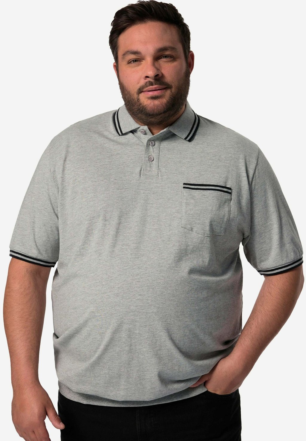 

Поло Men Plus, серый