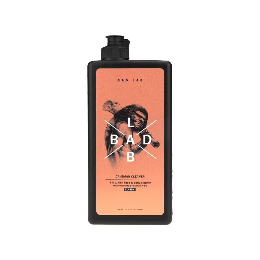 

Bad Lab Bad lab Caveman Cleaner 3-в-1 Очиститель для волос, лица и тела, 400 мл, Bronze