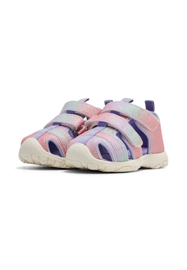 Детские сандалии для ходьбы на липучках Hummel, Multi Color Pink — фото 2