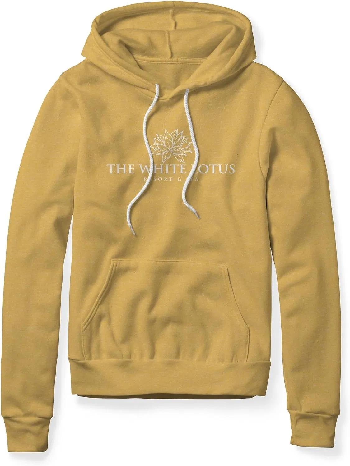 Толстовка на молнии, White Lotus, хлопок/полиэстер, Heather Gold