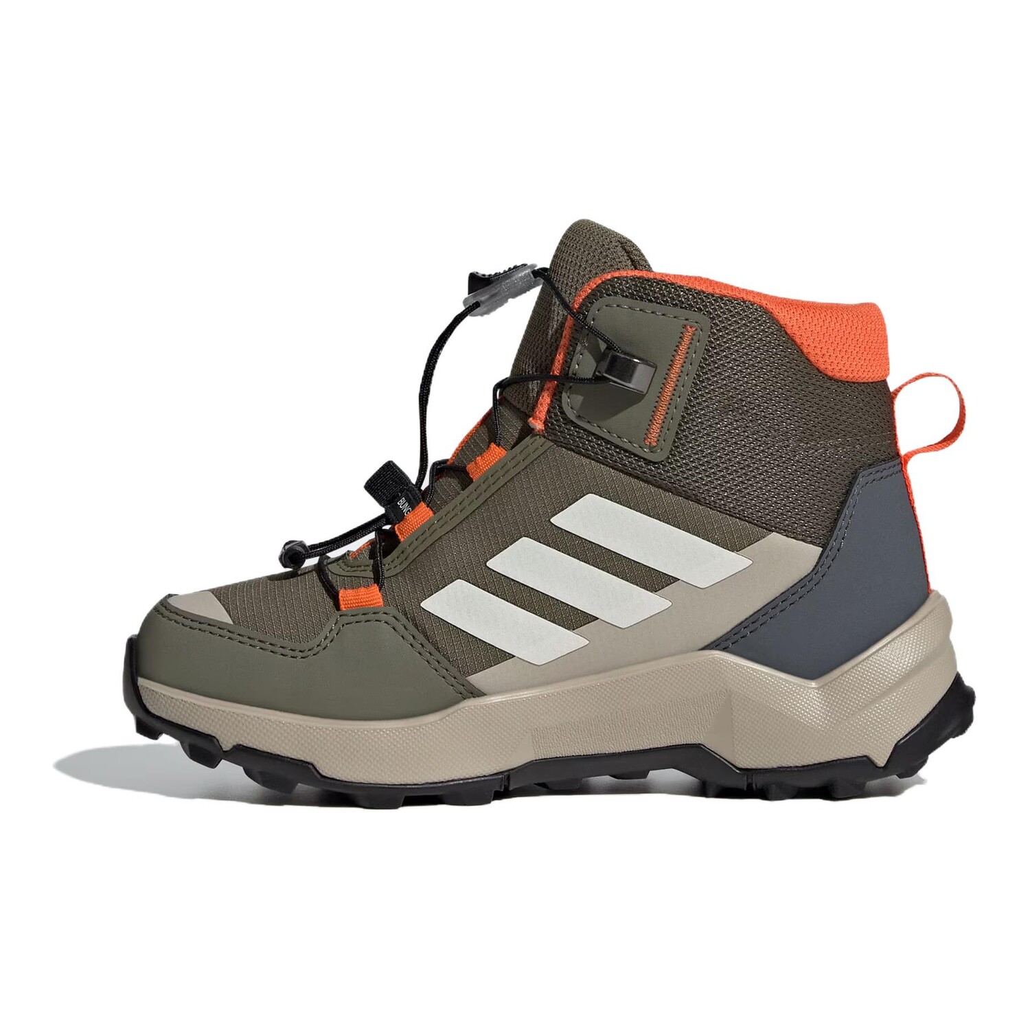 Кроссовки adidas Kids Outdoor Shoes Kids Mid-top Green/white/orange, цвет Strata Olive Green/Marvelous White/Semi-Impact Orange — фото 2