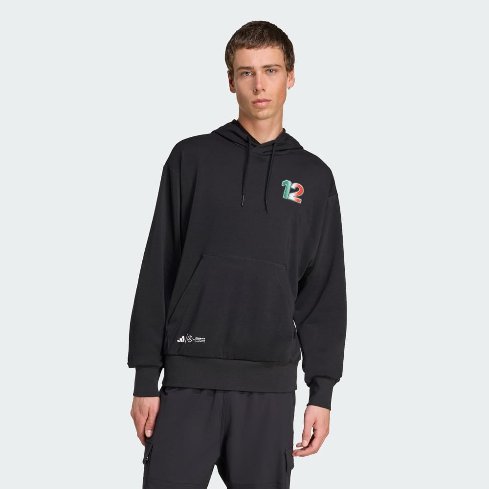 

Спортивное худи Adidas Mercedes - AMG Petronas Formula One Team Kimi Antonelli Graphic Hoodie, черный