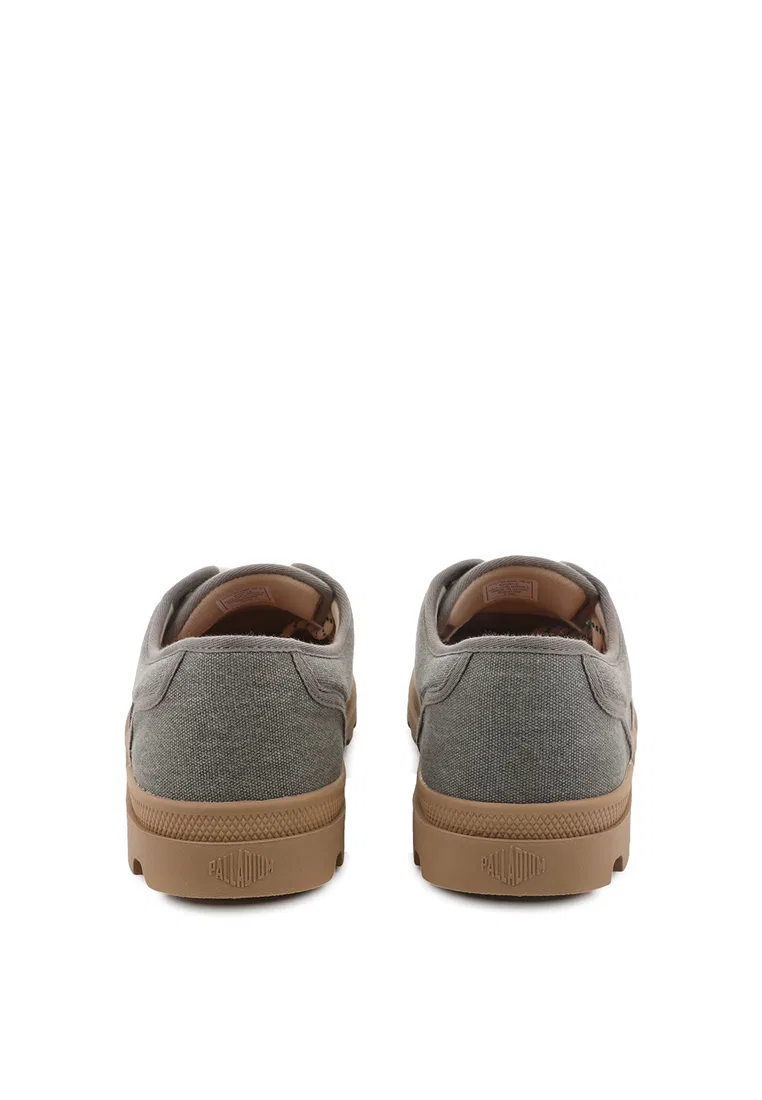 Кроссовки мужские, на шнуровке, Dunelite Moc Cush Canvas Palladium, зеленый — фото 4