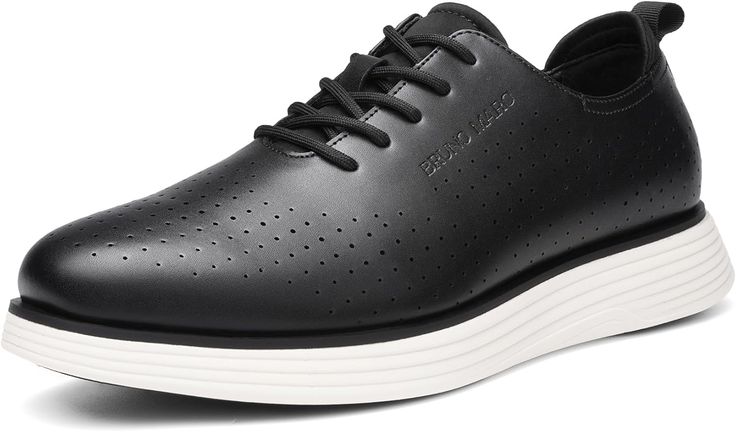 

Мужские модные кроссовки-оксфорды Bruno Marc MaxFlex, классические повседневные туфли, белый/черный