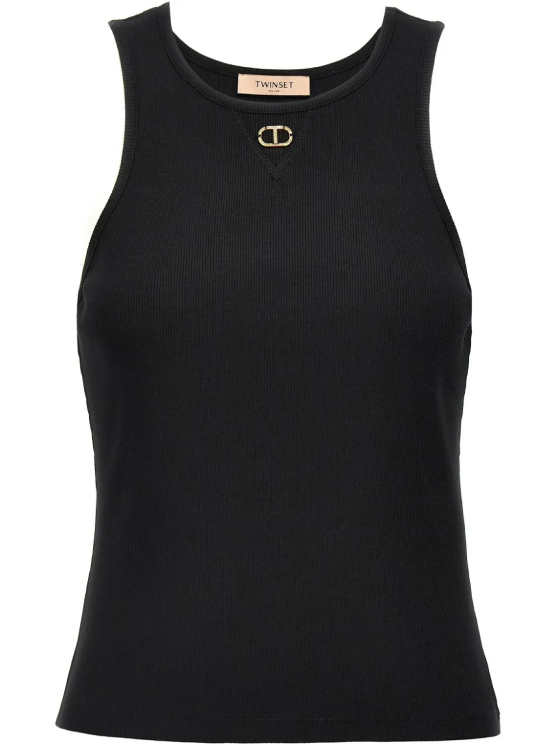 

Майка TWINSET Oval T, черный