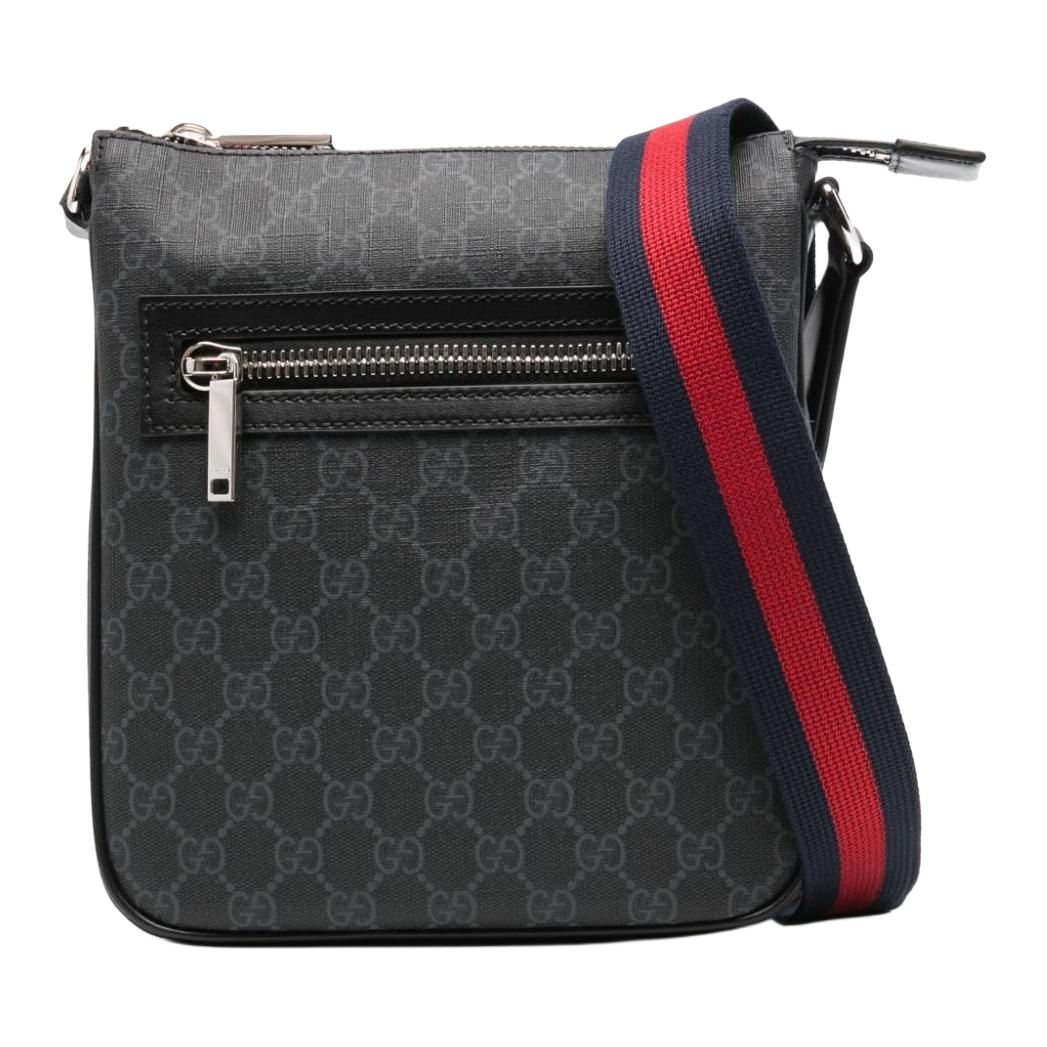 

GUCCI Черная холщовая сумка через плечо для мужчин