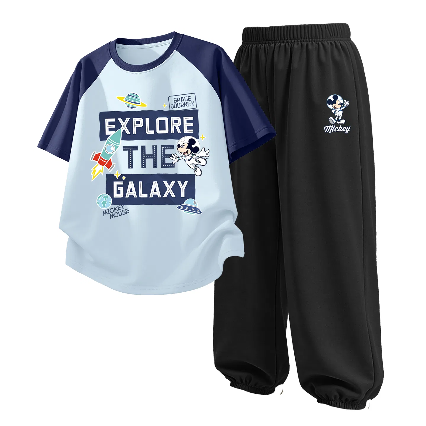 Детский спортивный костюм Casual Sportswear 2 Piece Set Disney, Di Space Chi Sky Blue+Di Astronaut K Glacier Gray — фото 3