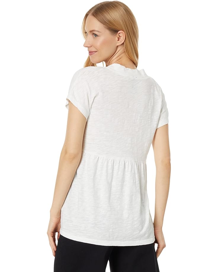 

Топ bobi Los Angeles V-Neck Short Sleeve Tier Top, кремовый