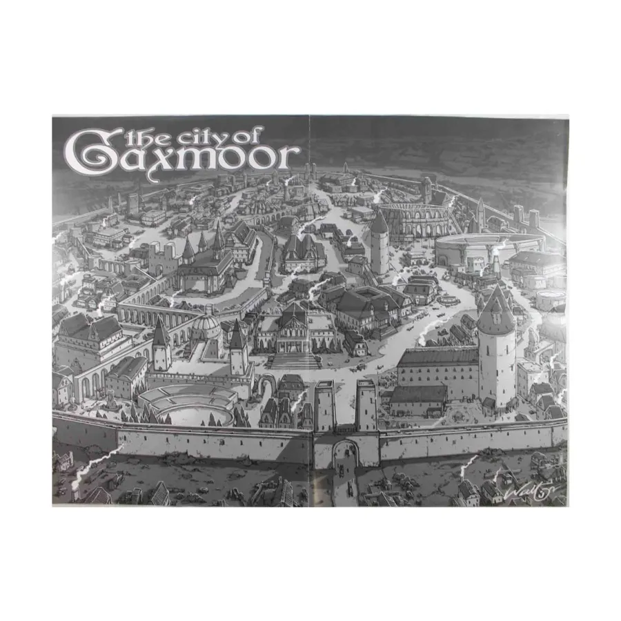 

Город Гаксмур - Плакат, Castles & Crusades - Gary Gygax's Castle Zagyg (Troll Lord Games)