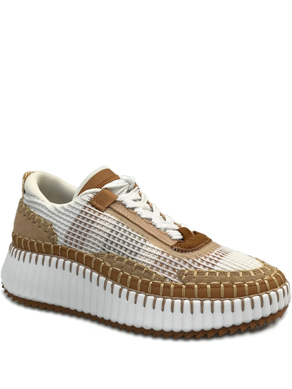 Кроссовки на платформе Chloé, белый