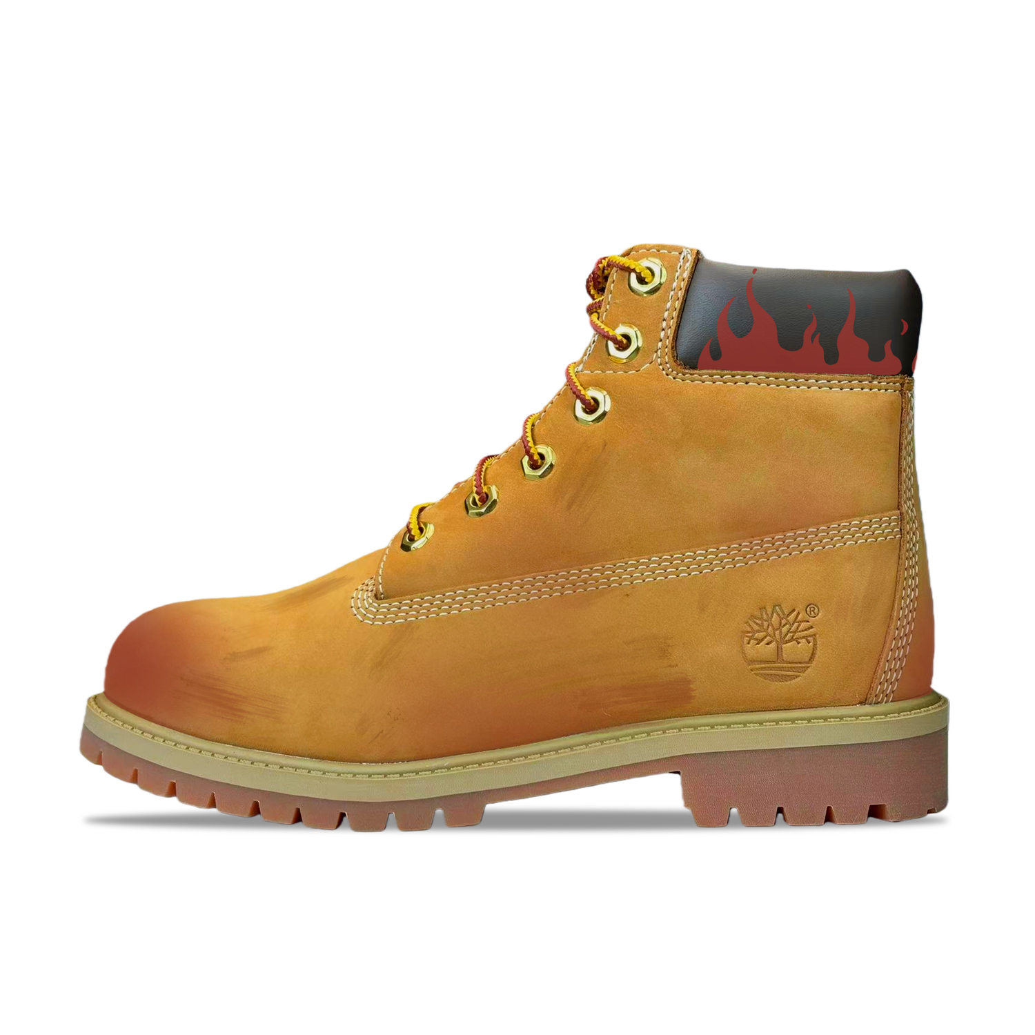 Ботинки Timberland 6-Inch Premium Waterproof + коробка, желтый/странник по лесному пожару — фото 3