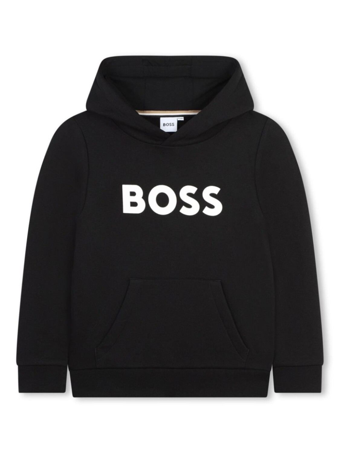 

BOSS Kidswear худи с флисовой подкладкой и логотипом, черный