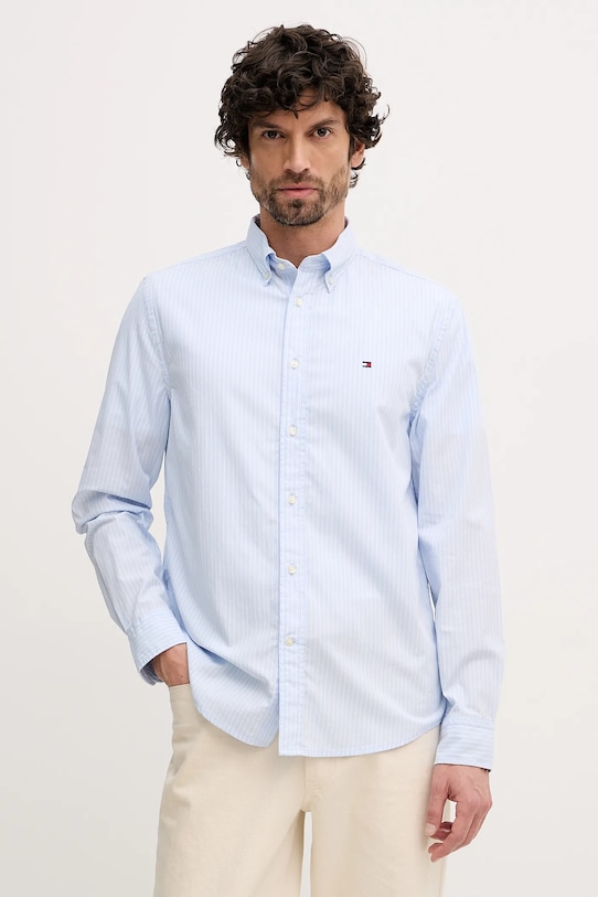 

Хлопковая рубашка Tommy Hilfiger, синий