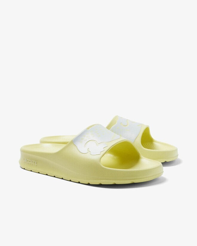 Lacoste Croco 2.0 44CFA0025-241 Сандалии Женские US 5 Желтый Комфортные Шлепанцы ERK1305