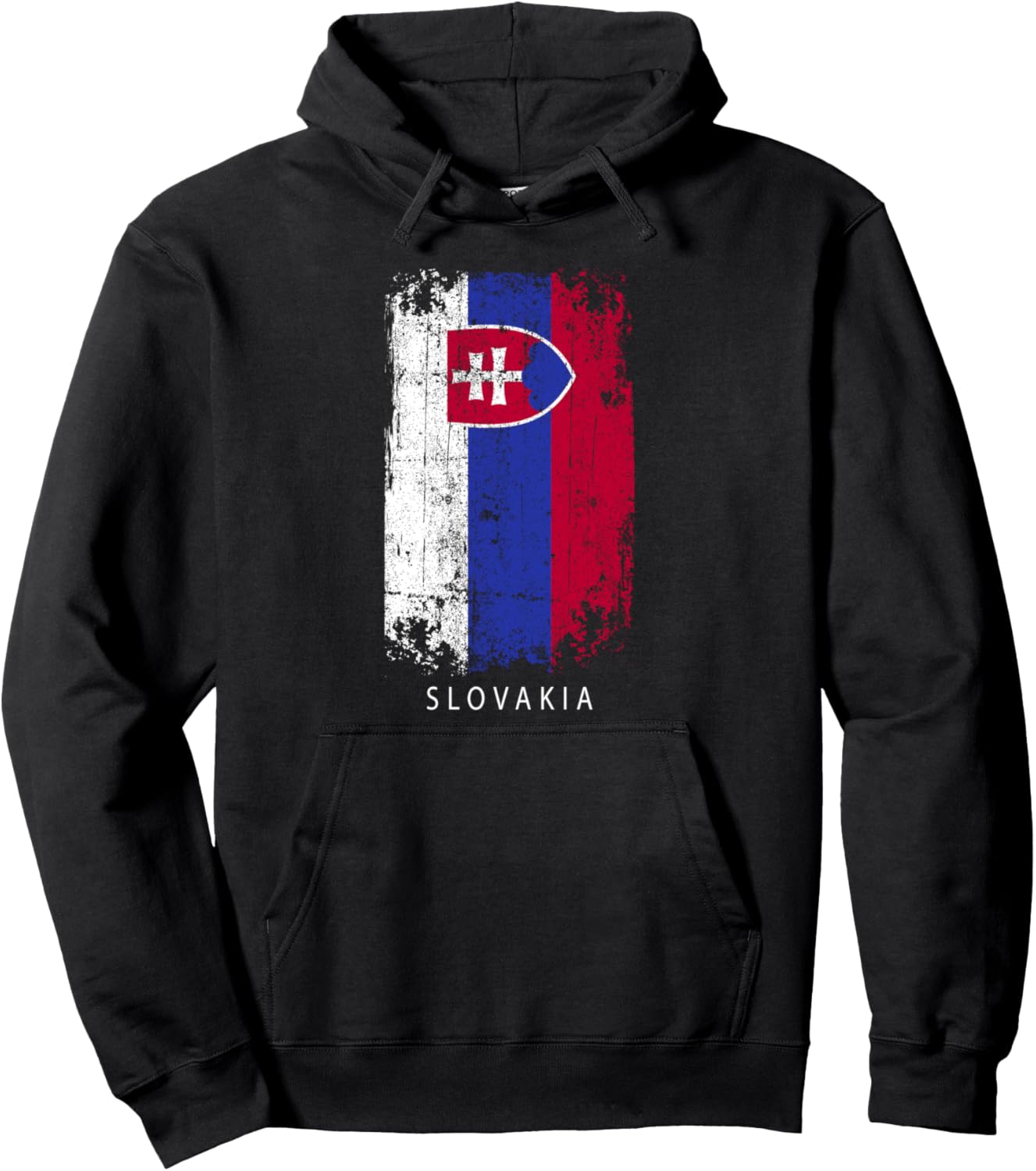 

Сувенирный дизайн из Словакии - Толстовка с флагом Словакии Slovakia Souvenir Design, черный