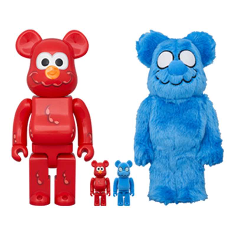 

Доставка монет на парковку "Улица Сезам" Элмо и мистер Шираи (из 4) Be@Rbrick, 100%+400%