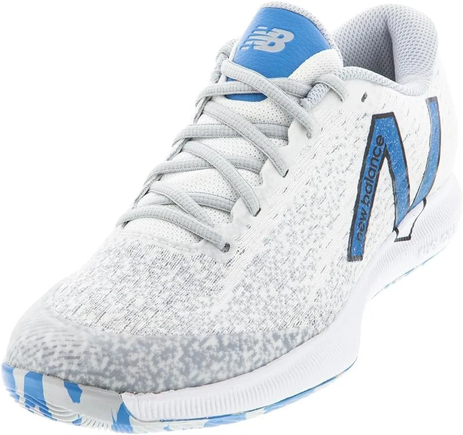 Мужские теннисные кроссовки New Balance MC996, цвет White/Helium/Sulphur Yellow