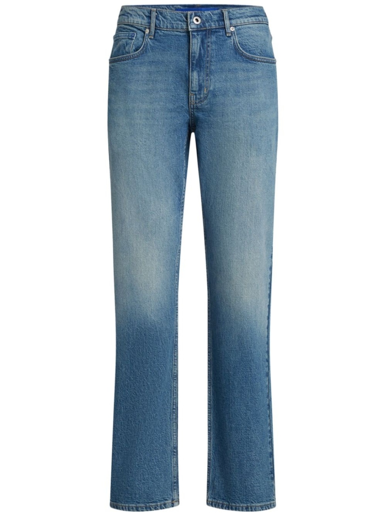 

Джинсы прямые из стираного денима Karl Lagerfeld Jeans, синий