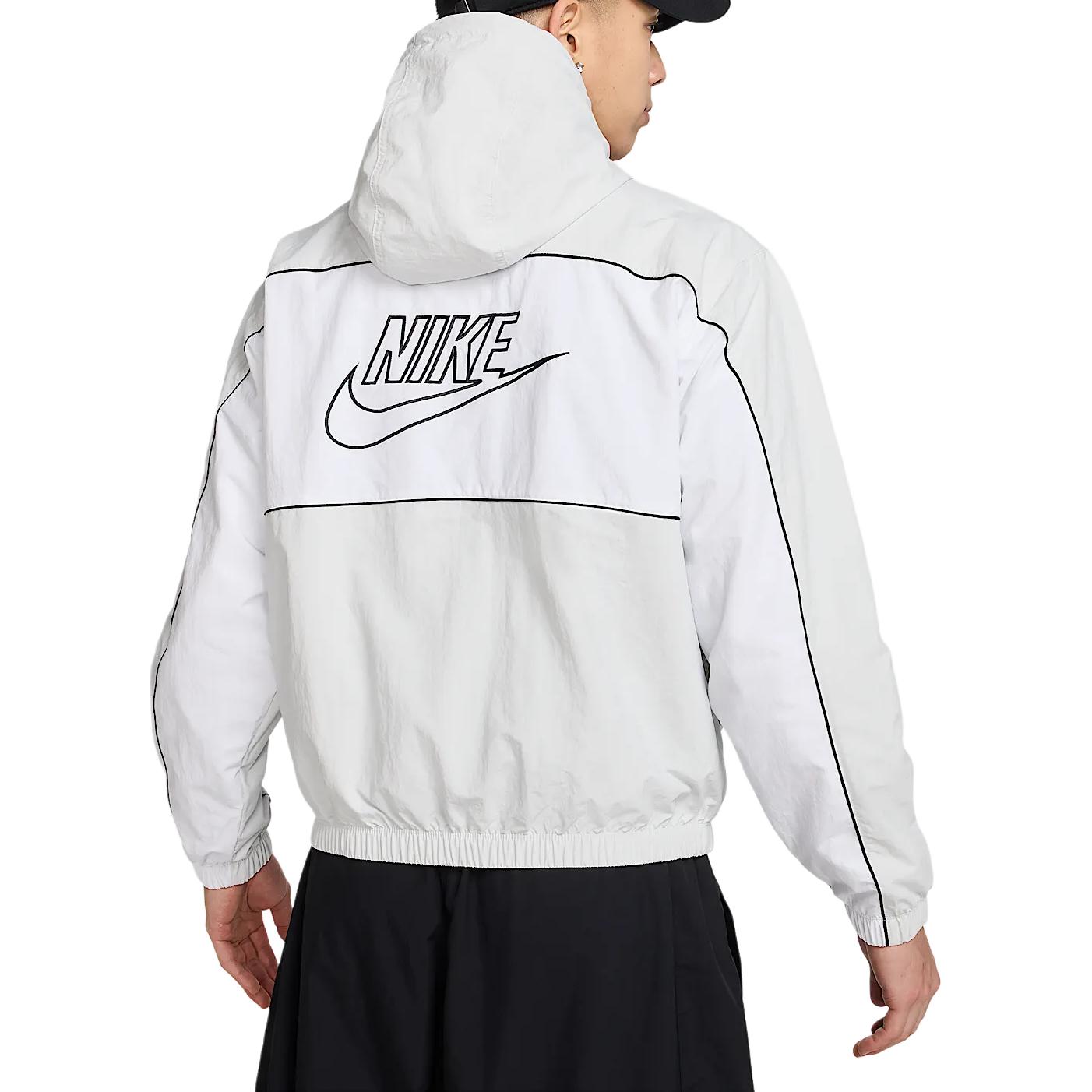 Nike Клубная куртка мужская фотон серый белый, Photon Gray/White — фото 4