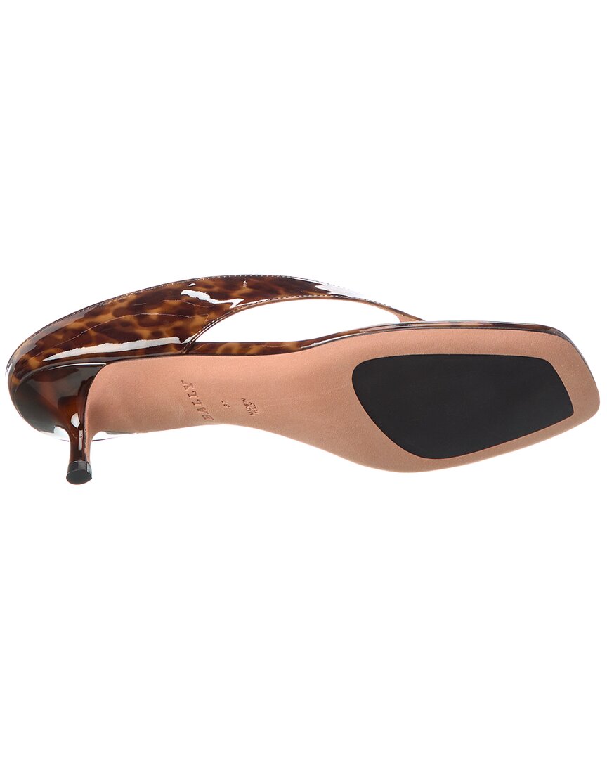 Bally Nyna 45 Leather Sandal, коричневый — фото 4