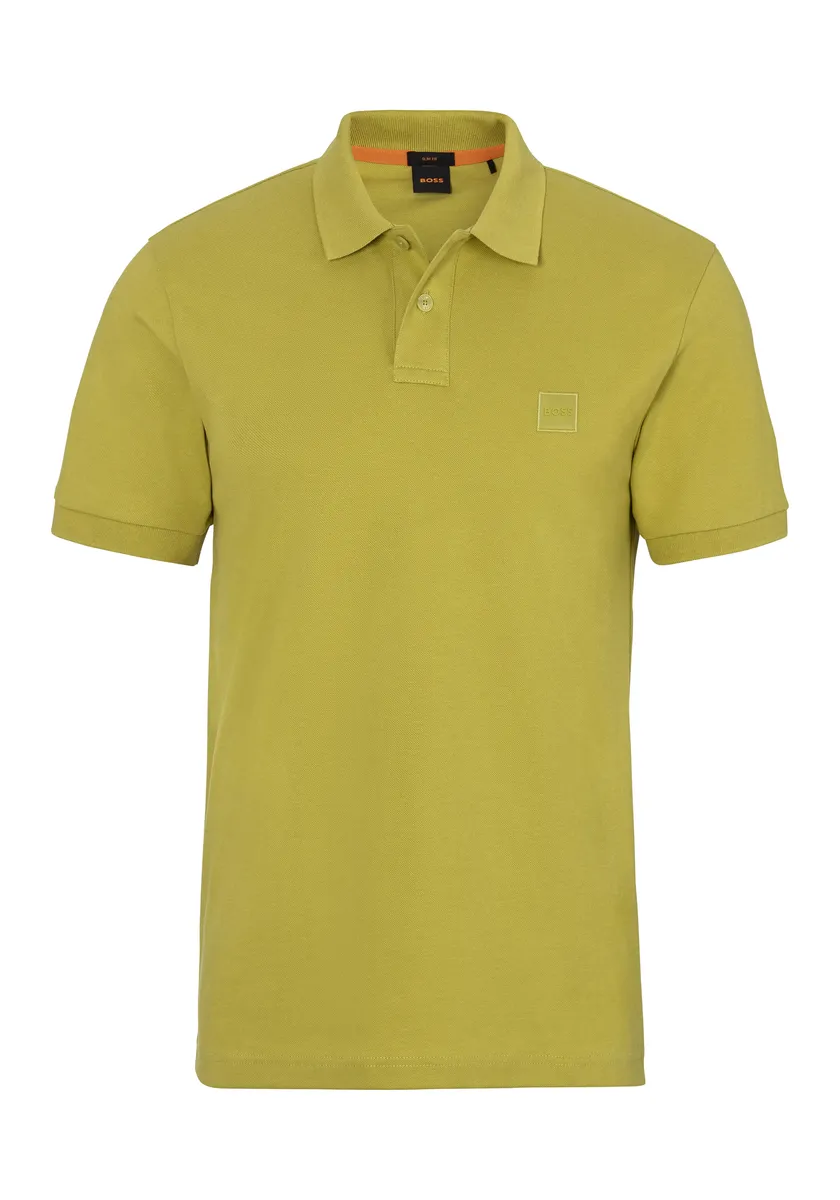

Рубашка-поло BOSS ORANGE "Пассажир" с воротником-поло, цвет Open Green398