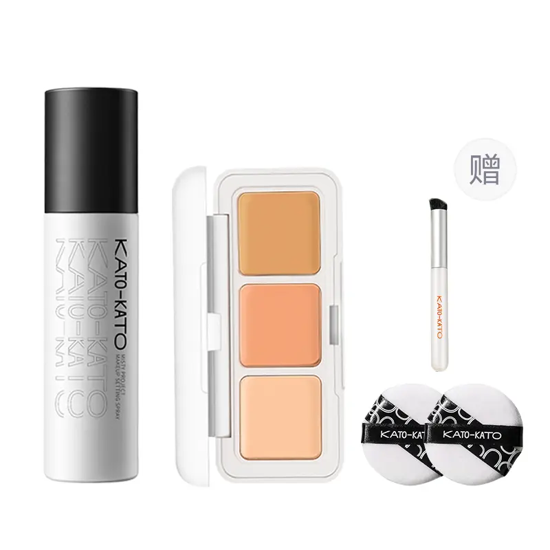 

Спрей для фиксации макияжа kato + триконсилер tricolor cheese набор для макияжа маскировка и коррекция тона кожи фиксация KATO-KATO