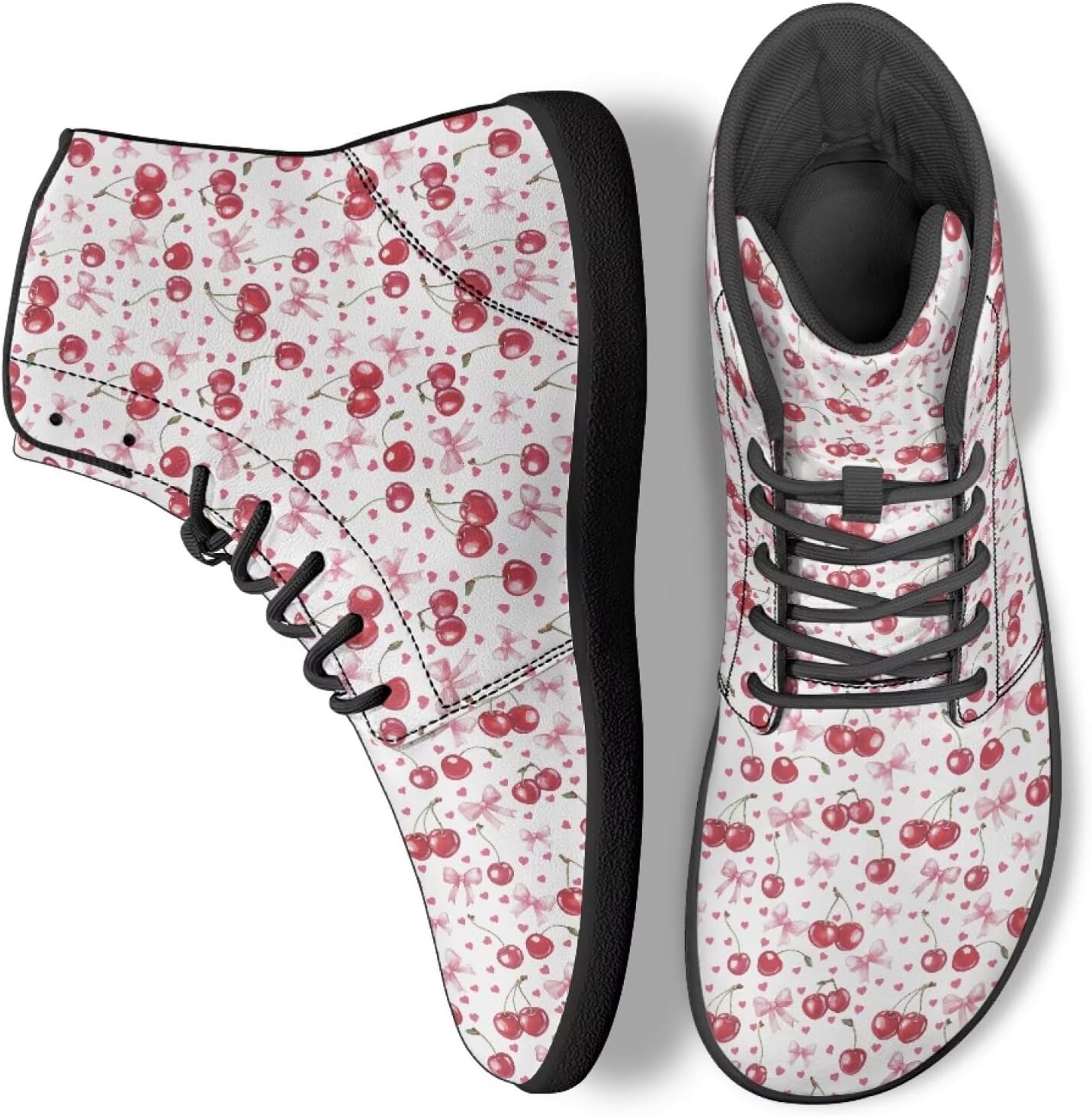 

Унисекс высокие кроссовки для мужчин и женщин, модные беговые кеды из искусственной кожи с шнуровкой, рабочая обувь Ecaestolph, красный