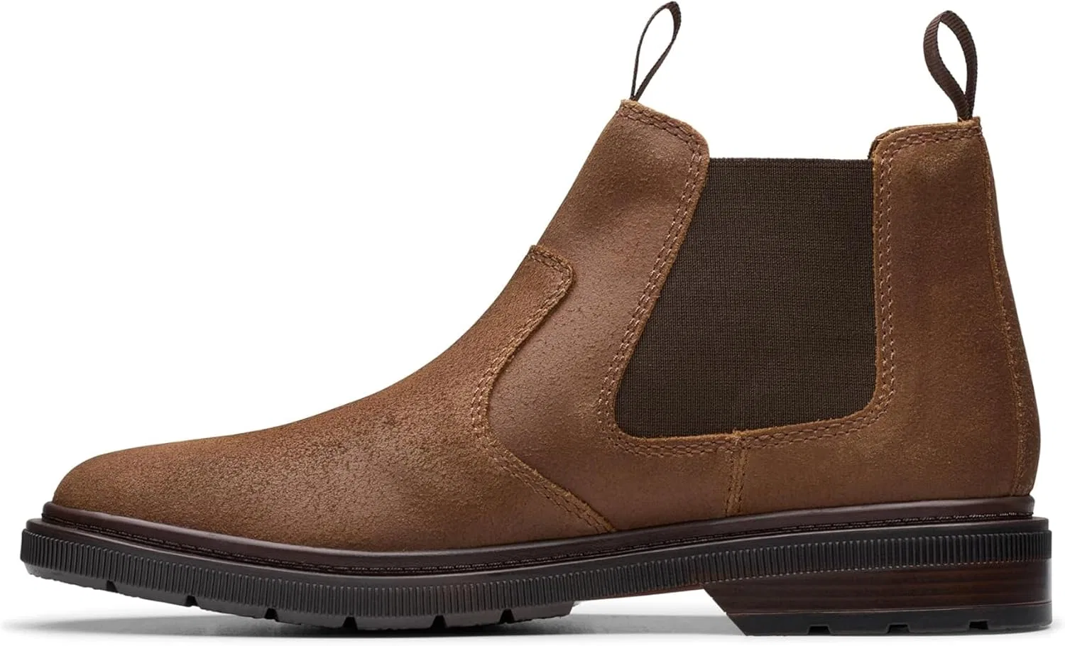 Мужские ботинки челси Clarks Burchill Up, Cola Suede — фото 4