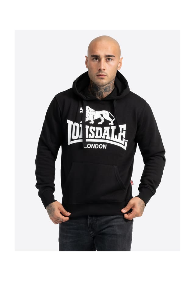

Толстовка с капюшоном облегающая go sport 2 Lonsdale, черный