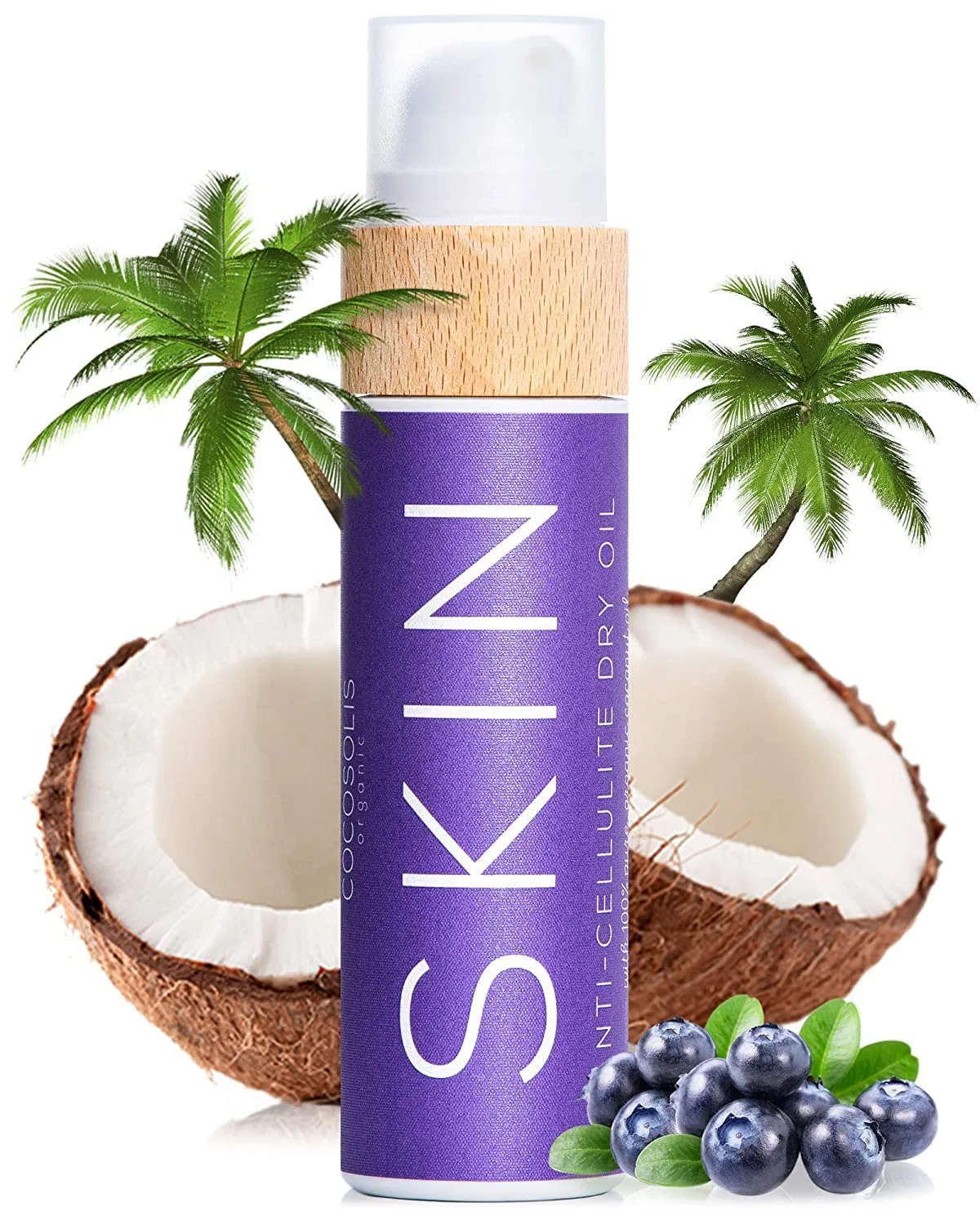 Органическое сухое антицеллюлитное масло для тела COCOSOLIS Skin Anti Cellulite 200 мл Cocosolis