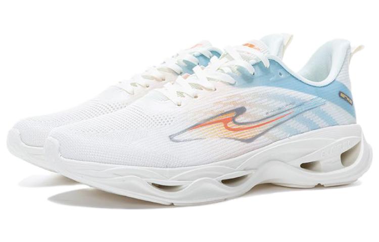 

Износостойкие низкие кроссовки для бега мужские бело-оранжевые Erke