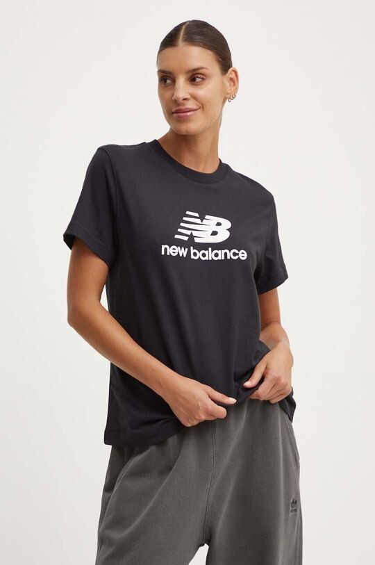 

Хлопковая футболка Sport Essentials New Balance, черный