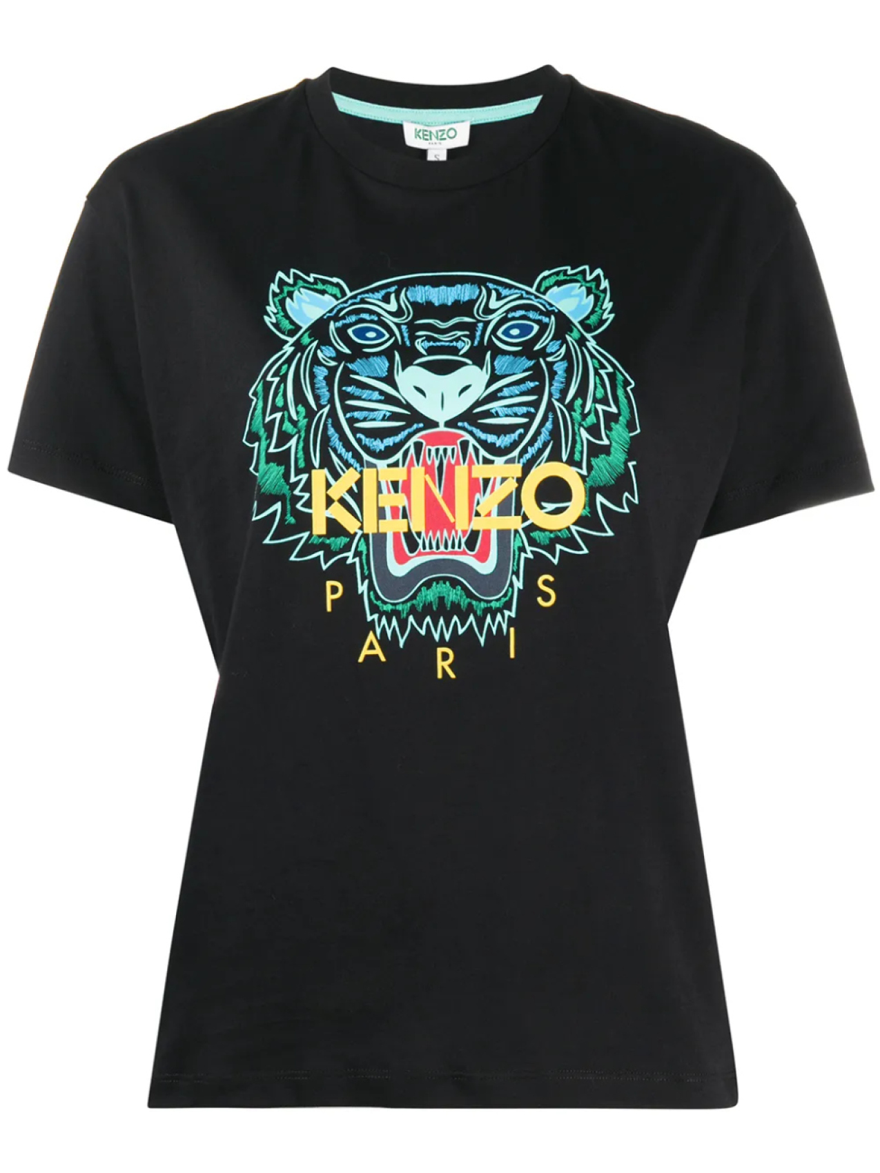 

Kenzo футболка с принтом и круглым вырезом, черный