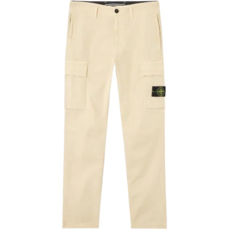 

STONE ISLAND Грузовые брюки мужские светло-бежевые