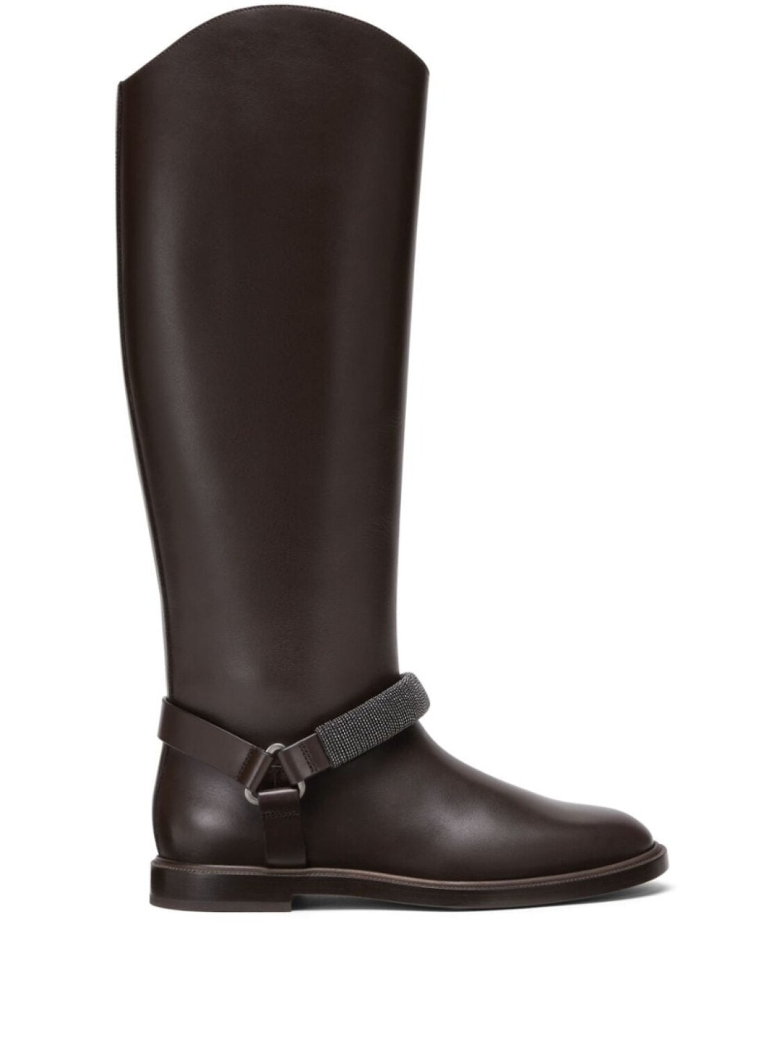 

Кожаные ботинки Brunello Cucinelli, коричневый