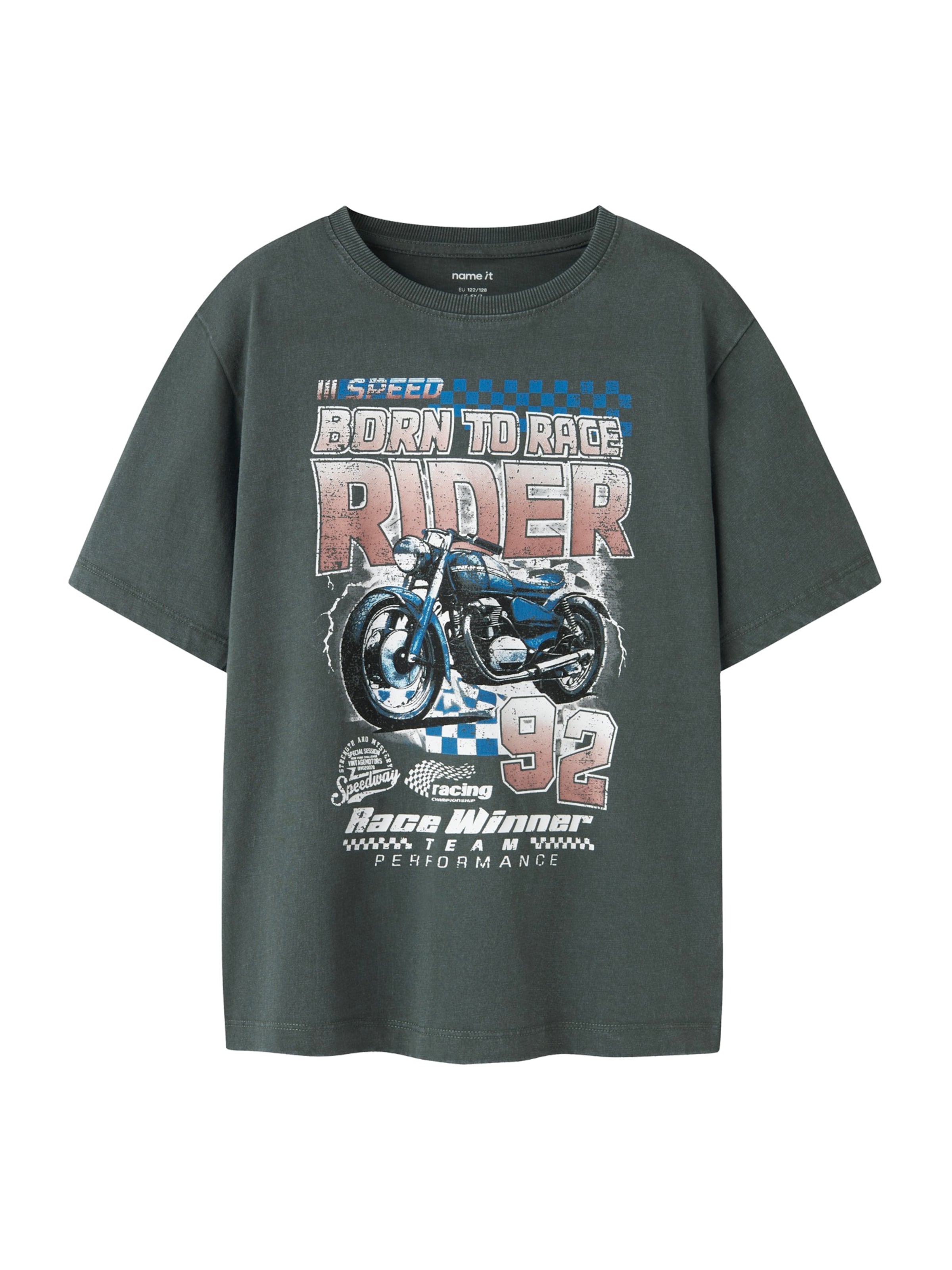 

NAME IT Футболка 'NKMBANK' в цвете Graphite