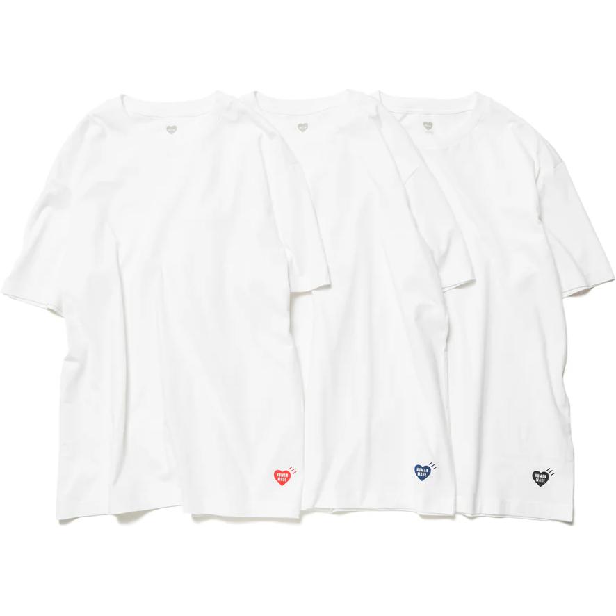 

Комплект из 3 футболок HUMAN MADE, белый