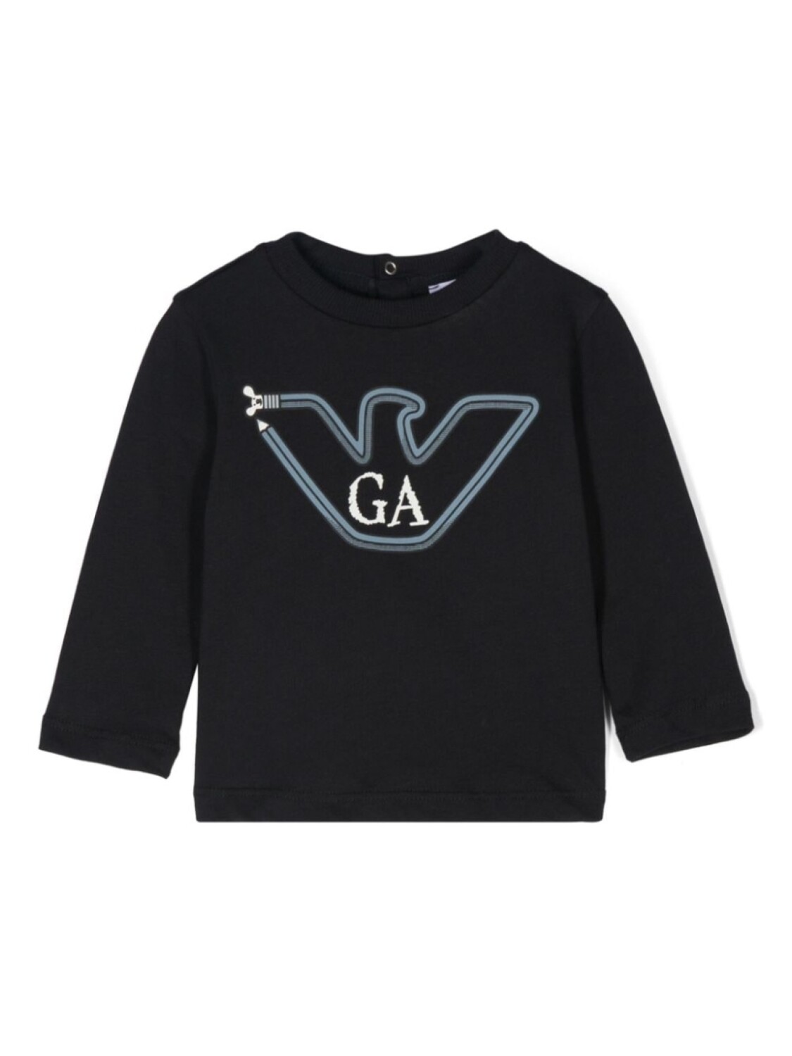

Emporio Armani Kids футболка с логотипом, синий