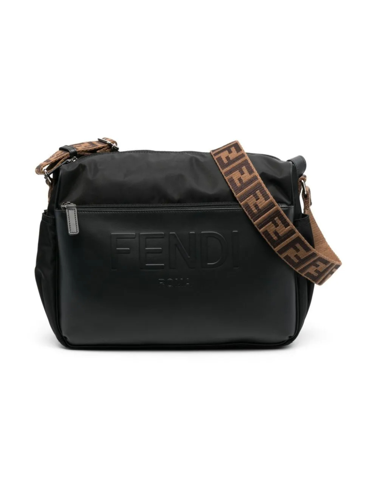 

Пеленальная сумка с логотипом Fendi Kids, черный