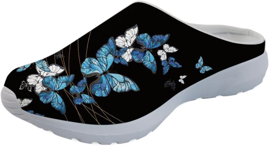 

Садовые сабо Forchrinse с милым принтом лапок собак, нескользящие обувь для шеф-поваров, медсестер и врачей, сандалии для мужчин и женщин, голубой