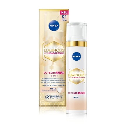 

Luminous 630 Anti-Pigment Spots CC Fluid SPF 30 для светлых тонов кожи Nivea