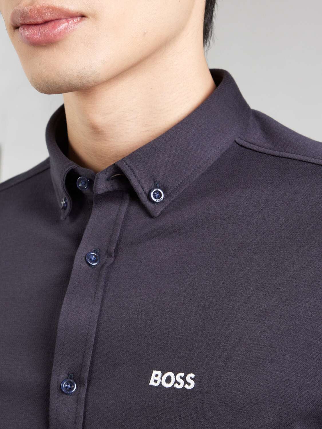 BOSS Рубашка на пуговицах 'Motion' в цвете Marine Blue, Regular fit — фото 2