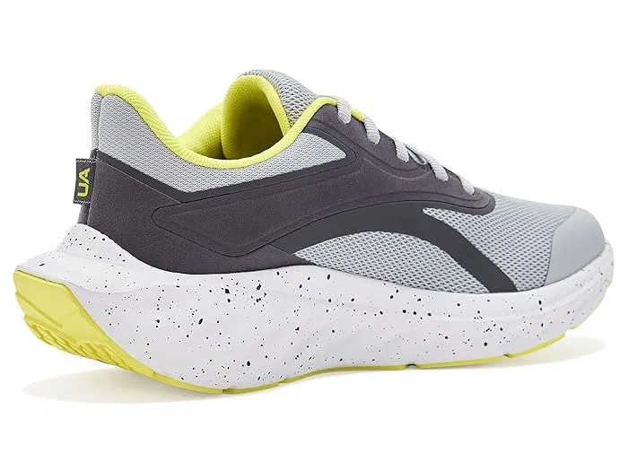 Кроссовки беговые Ascend Under Armour Kids, Mod Gray/Castlerock/Lumin Yellow — фото 4