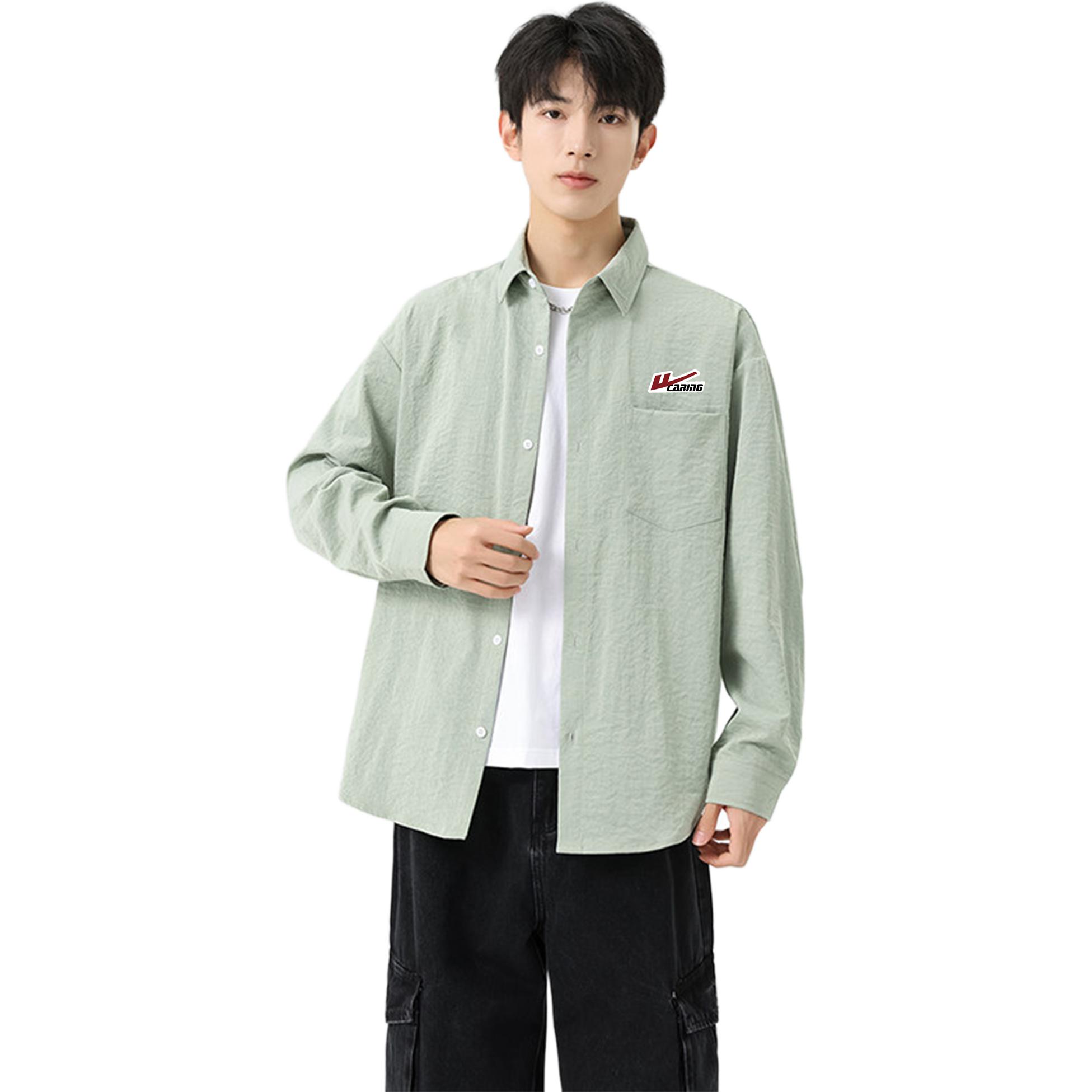 

Рубашка Unisex Lapel Moderate Others WARRIOR, pea зеленый (diy badge)