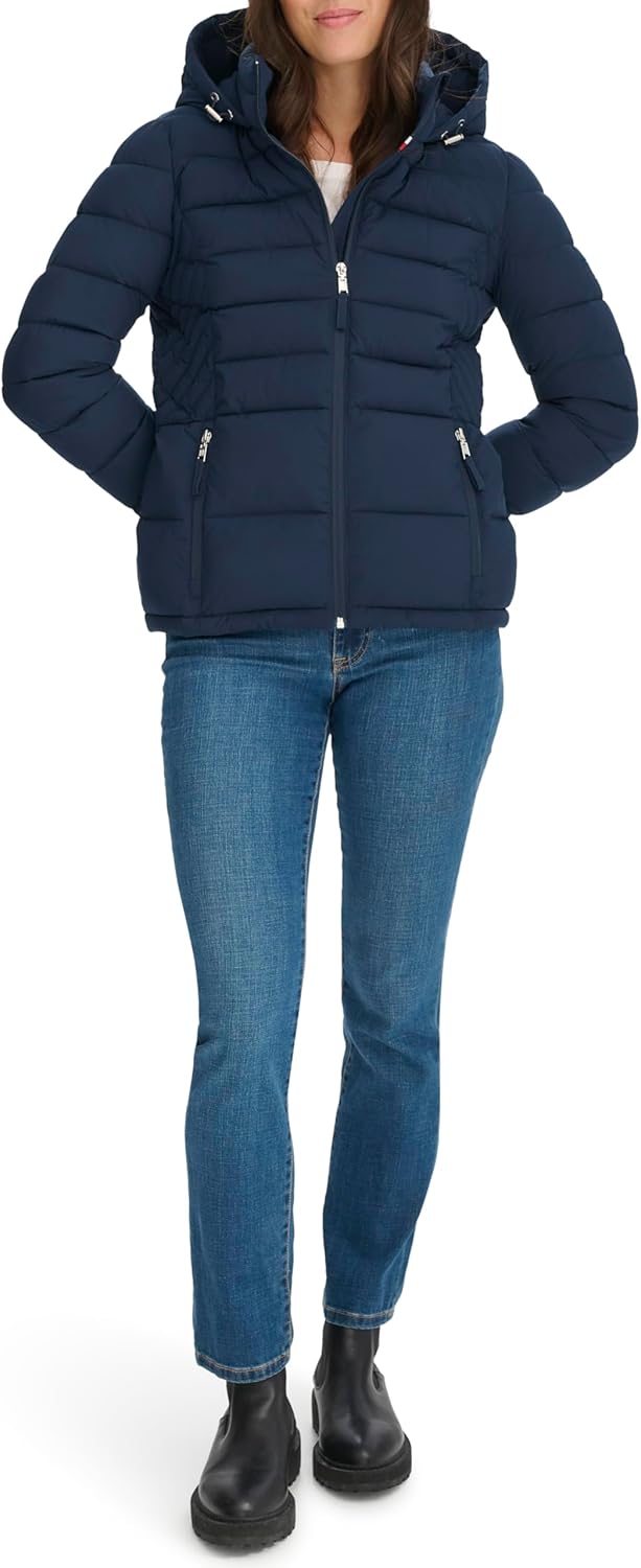 

Женское легкое повседневное пальто Tommy Hilfiger с возможностью упаковки, Navy