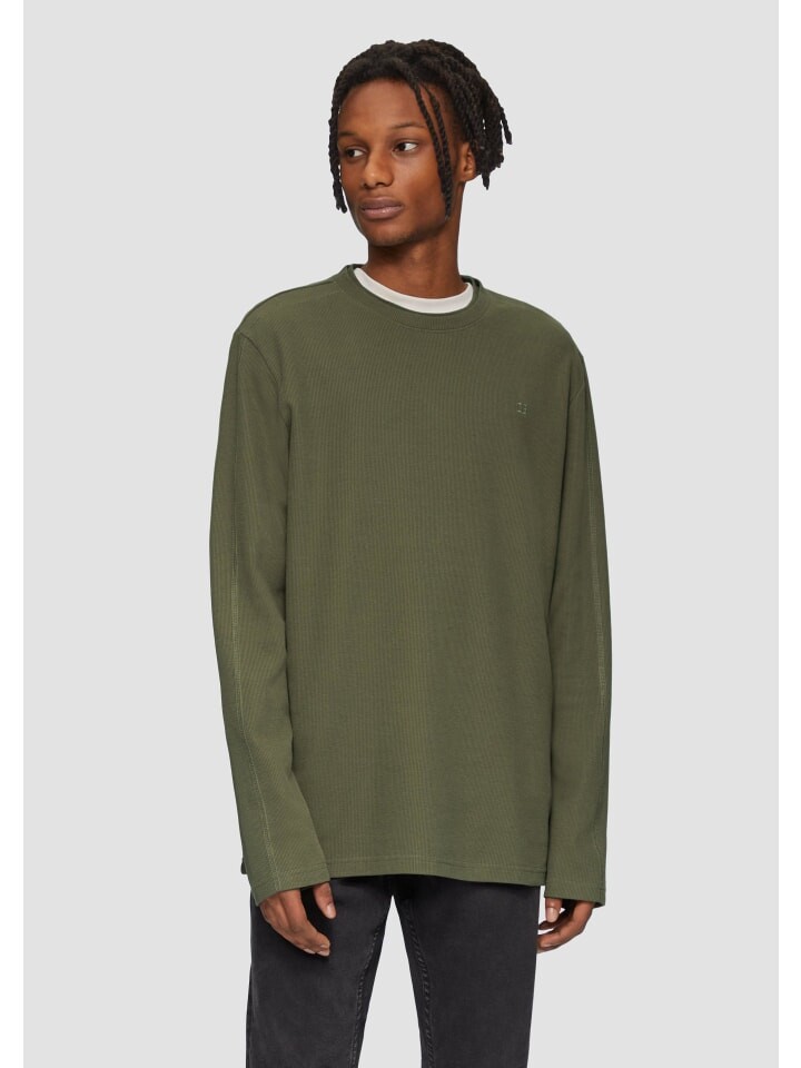 

Футболка QS T-Shirt langarm, оливковый