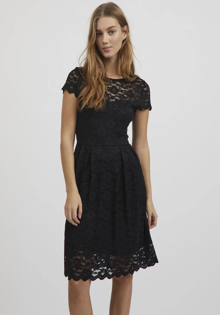 

Кружевное платье Vila "VIKALILA CAPSLEEVE LACE DRESS - NOOS", черный