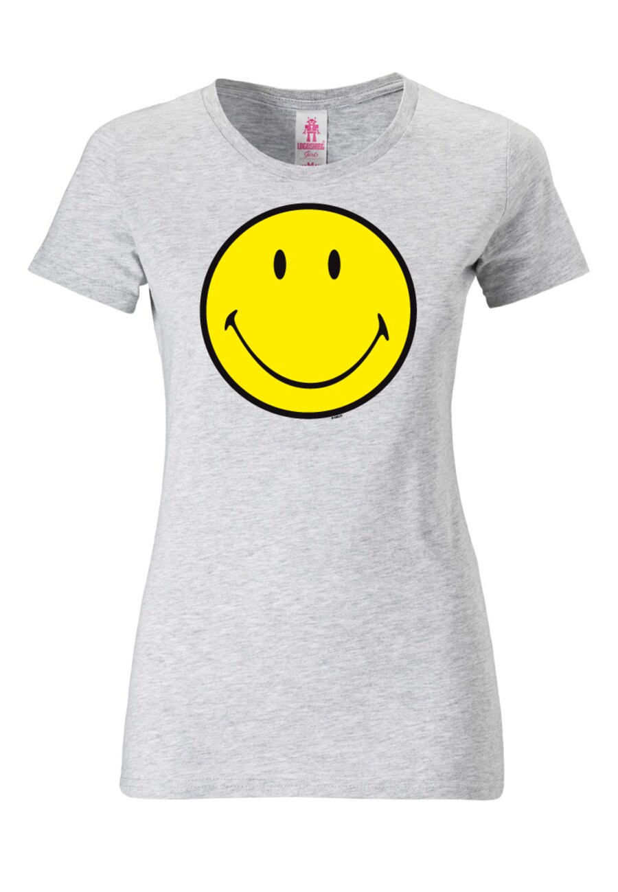 

Футболка Logoshirt SMILEY FACE, пятнистый серый